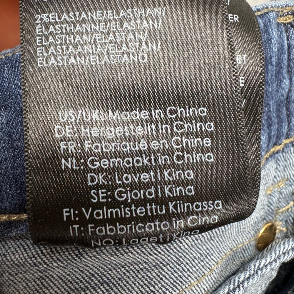 Liverpool Los Angeles The Crop Jeans Womens 0/25 Blue Raw‎ Hem Stretch Denim - Picture 13 of 13